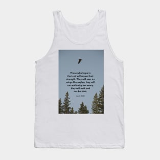 Wings like eagles, Isaiah 40 31 Bible Verse, Christian gifts for women, Bible verse Tank Top